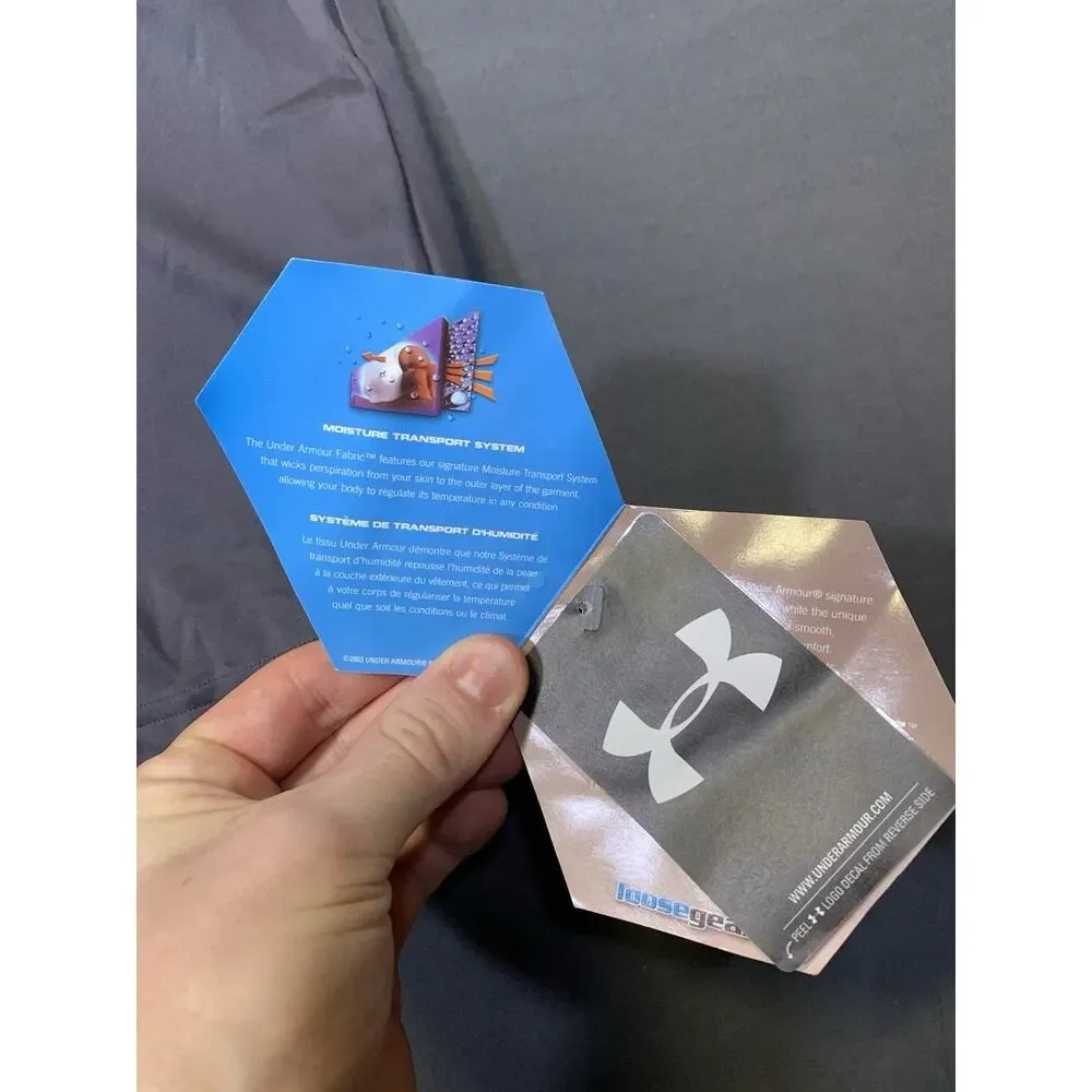 Under Armour Loose Fit Performance Apparel T-Shirt Gray Athleisure NWT 29x22 - Picture 5 of 9